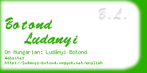 botond ludanyi business card